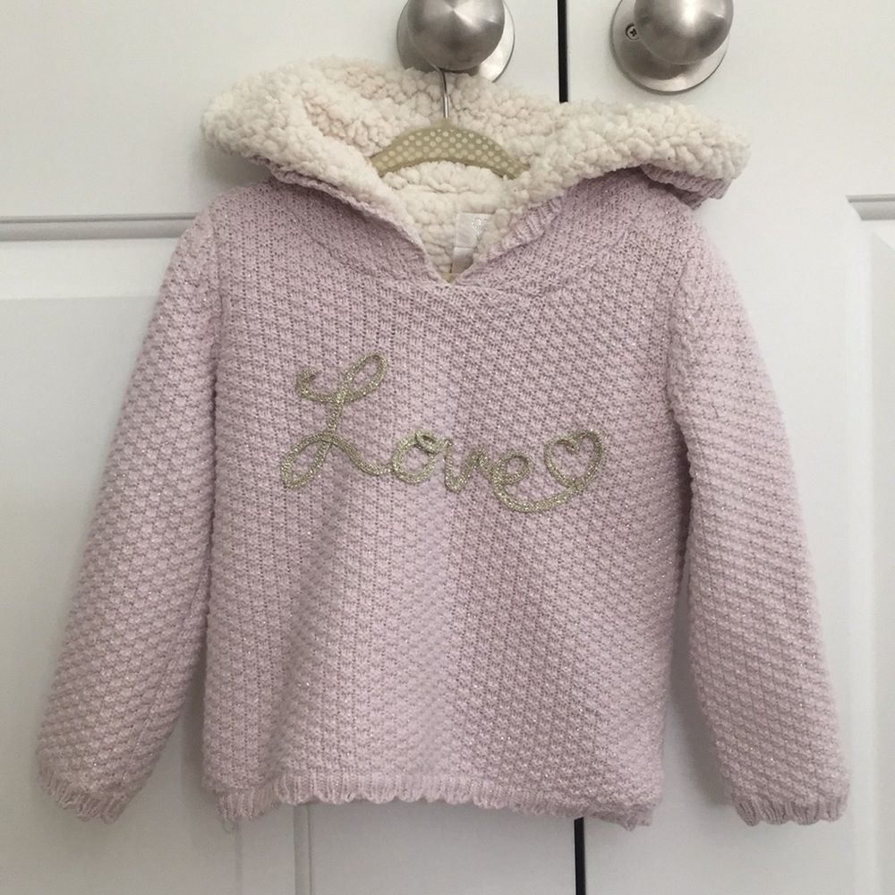 Baby girls Sherpa lined Sweater